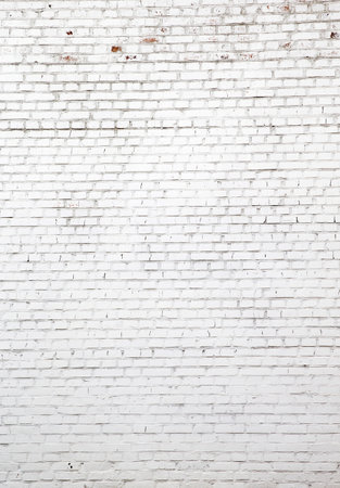 White brick wall for background or textureの写真素材
