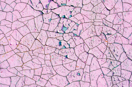 pink color cracked textureの写真素材