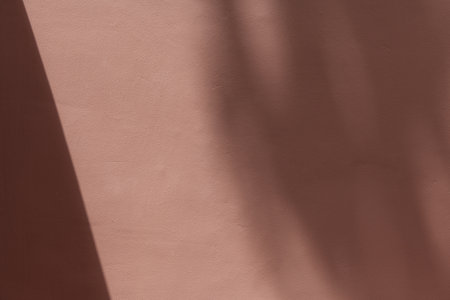 Blank pink wall with shadowsの素材