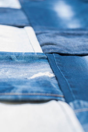 background made weave several pairs of denim pants