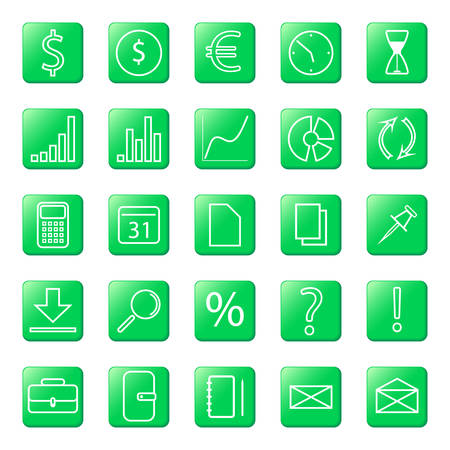 vector image - set business iconsのイラスト素材