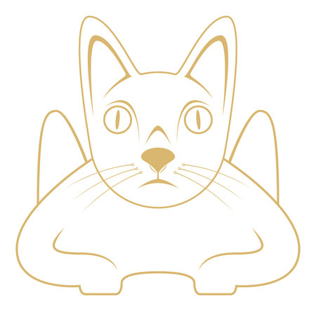 vector image - silhouette of a catのイラスト素材