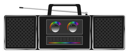vector image - stereo radio robotのイラスト素材