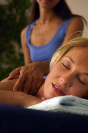 Back massageの写真素材