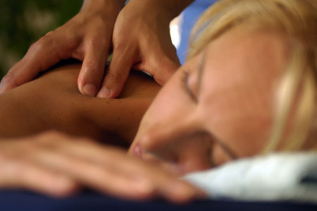 Woman Back massage