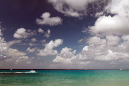 Clouds on the seaの写真素材