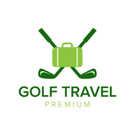 golf travel logo icon vector templateのイラスト素材