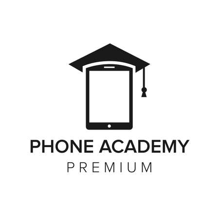 phone academy icon vector templateのイラスト素材