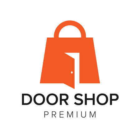 door shop icon vector templateのイラスト素材