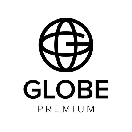 letter G Globe icon vector templateのイラスト素材