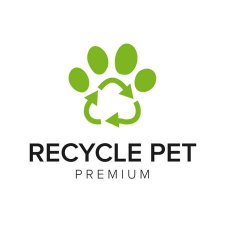 recycle pet icon vector templateのイラスト素材