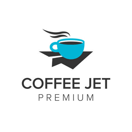 coffee jet icon vector templateのイラスト素材