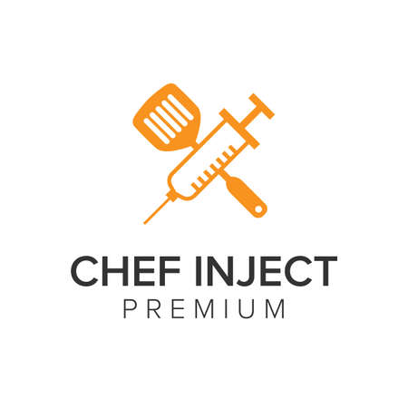 chef inject icon vector templateのイラスト素材