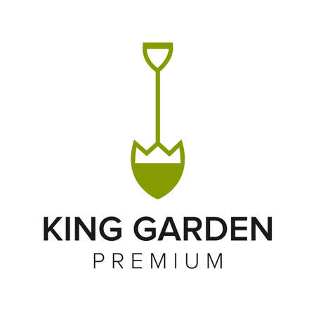 king garden  icon vector templateのイラスト素材
