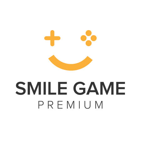 smile game icon vector templateのイラスト素材