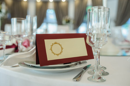 White cutlery arranged on a table for a event