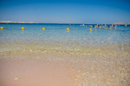 view of clean and clear Red Seaの写真素材