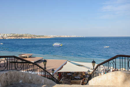 view of a beach on Red Sea coastの写真素材