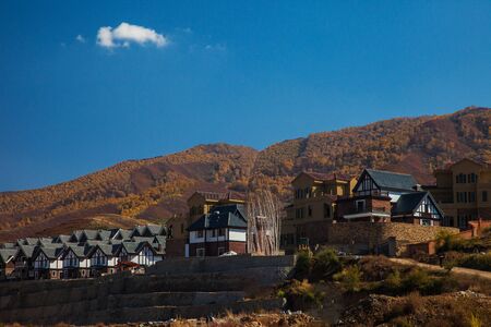 Houses on the prairieのeditorial素材