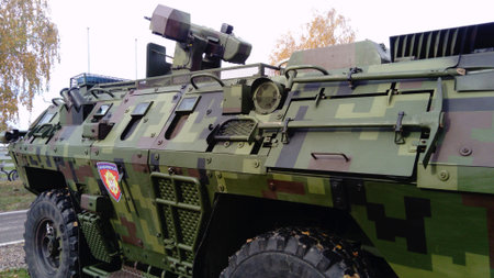an armored transport and combat vehicle for transporting personnel of motorized rifle, motorized...