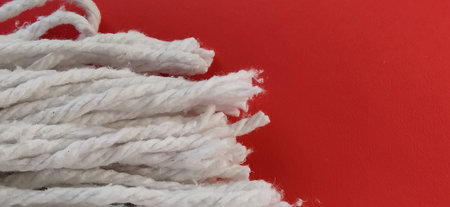 Cotton Rope Wringer Mop Attachment. The material is wrung out with a single rotary motion, avoids...