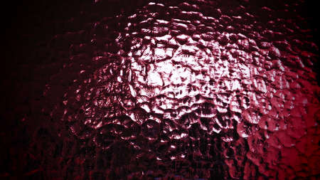 beautiful burgundy corrugated glass with a light and dark background. reflections of lightの写真素材