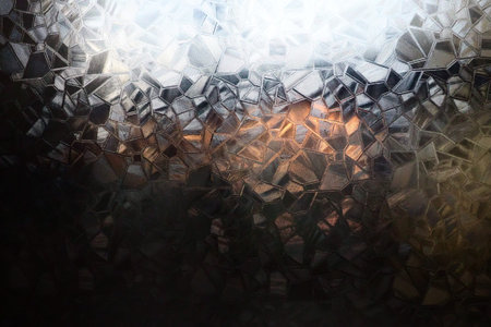 Fluted glass with backlight. Beautiful multicolored refraction of light. Abstract background....