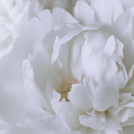 Beautiful white peony flowers close up. Peony is a genus of herbaceous perennials and deciduous shrubs, tree-like peonies. Peony family Paeoniaceae. Fragrant bouquetの写真素材
