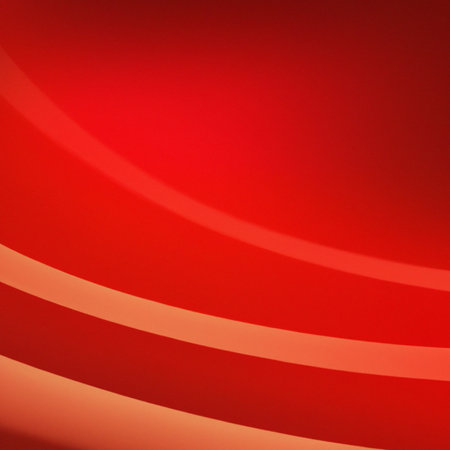 Red abstract gradient background with dark and light stains and smooth linesの写真素材