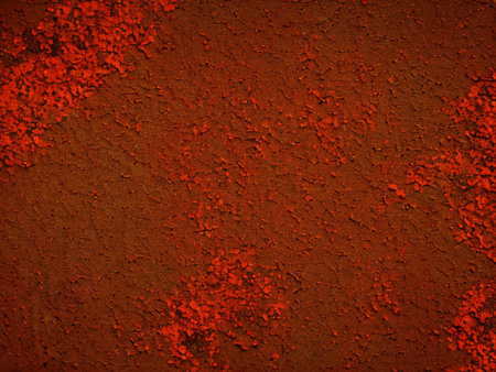 Rust is a general term for iron oxides. Red oxides formed when iron reacts with oxygen in the presence of water or moist air. Rusty background. Corrosion of metal. Generated by artificial intelligenceの素材