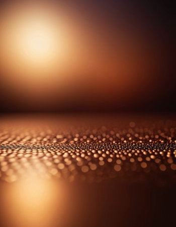 A close-up of a bronze surface with a gradient, featuring curved lines and subtle light reflections. The texture of the bronze is smooth and metallic, creating a visually captivating abstract image AIの素材