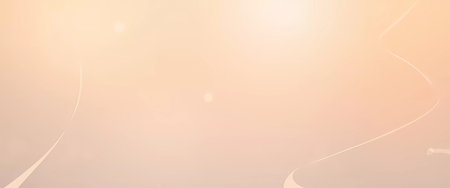 Gentle sunlight filters through delicate clouds at dusk, creating a soothing palette of pastel colors. Nature tranquility envelops the atmosphere, promoting deep relaxation.の素材