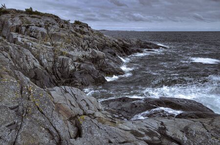 Dramatic coastline.の写真素材