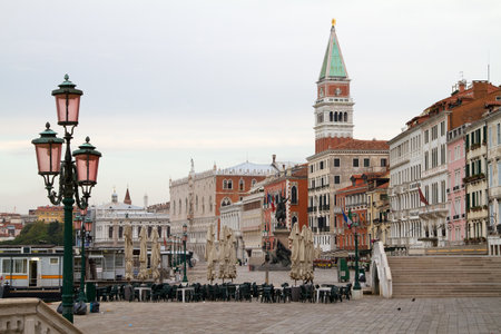 Venice, San Marco area with old beautiful architecture.のeditorial素材