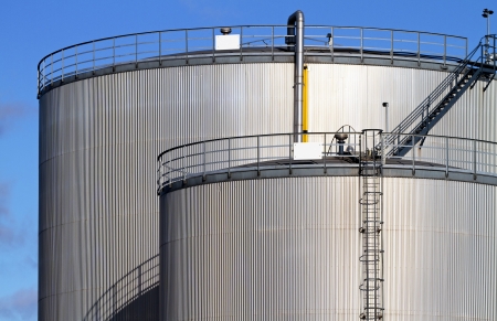 Industrial fuel storage tanks.の写真素材