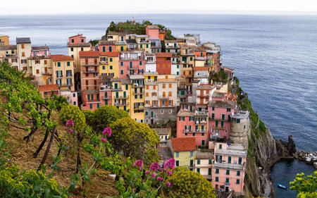 Manarola, one of the picturesque villages in Cinque terre area 