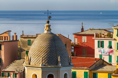 Picturesque village Vernazza in Cinque terre, Italy の写真素材