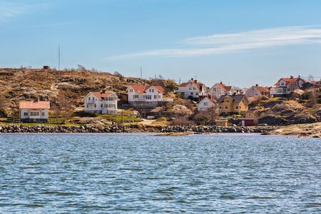 Idyllic fishing village on the Swedish west-coast.の写真素材