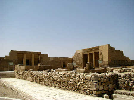 tombs in Giza on a clear dayの写真素材