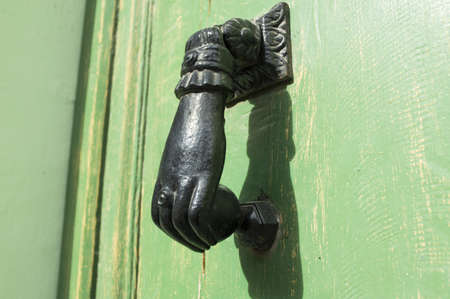 Door Knocker classic in blackの写真素材