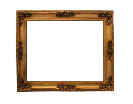 Ornate antique frame and golden の写真素材