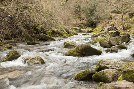 Waterfall in spainの写真素材