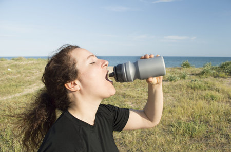 Hydrating after a workout
