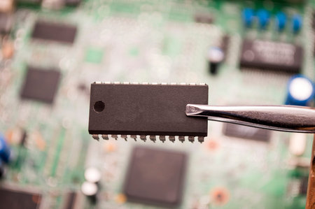 Assembling a circuit board with microchip