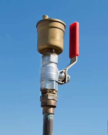 close up of water cylinder valveの写真素材