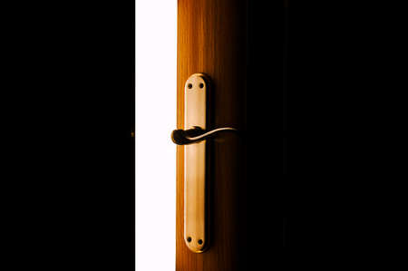 door opens and lets the light inの写真素材