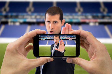 security man not record at the stadium