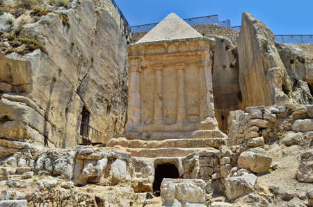 Tomb of Zechariah in Jerusalem in Israelの写真素材