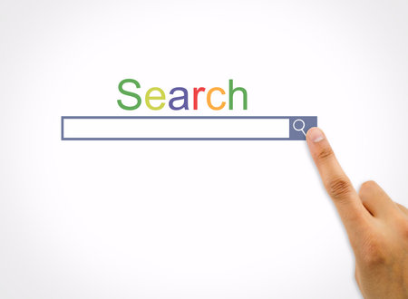 Shot of a search engine homepage
