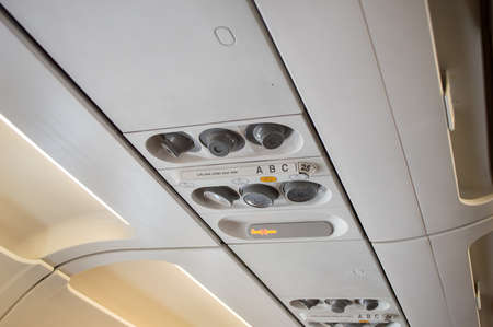  air conditioning on board of an aircraftの写真素材